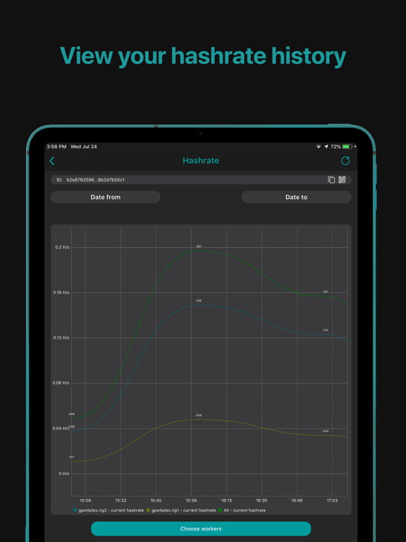 Crypto mining tracker MinerBox iPad screenshot 5 - Finance app
