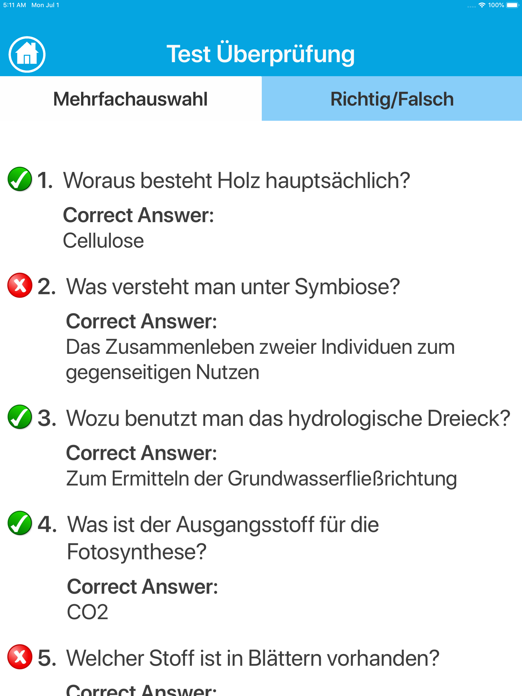 Das Biologie Quiz screenshot 8