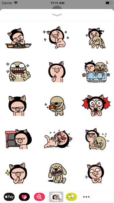 Brown Dog Animated Fun Sticker Screenshot