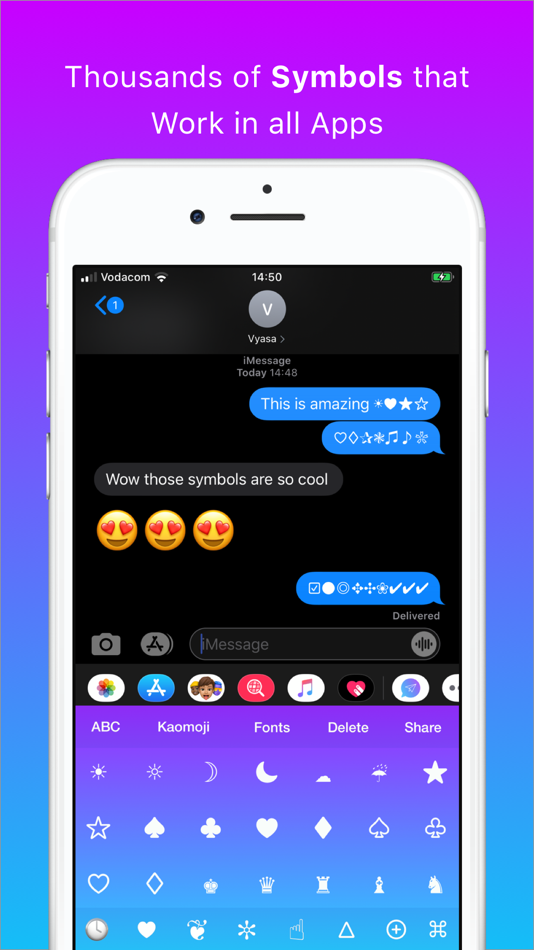 #1. Cool Symbols Keyboard & Fonts (iOS) 由: Vyasa
