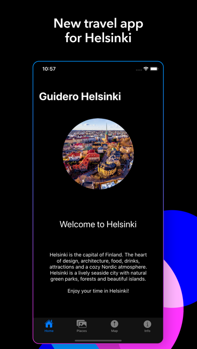 Guidero Helsinki app screenshot
