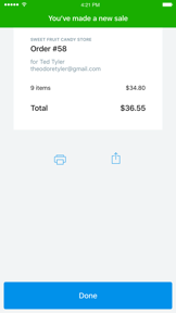 My mPOS screenshot