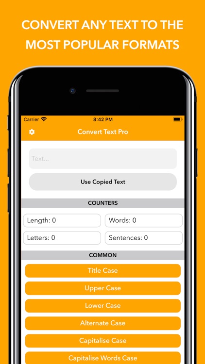 Convert Text - Format Text