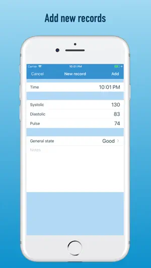 BP diary (self-monitoring) screenshot 2