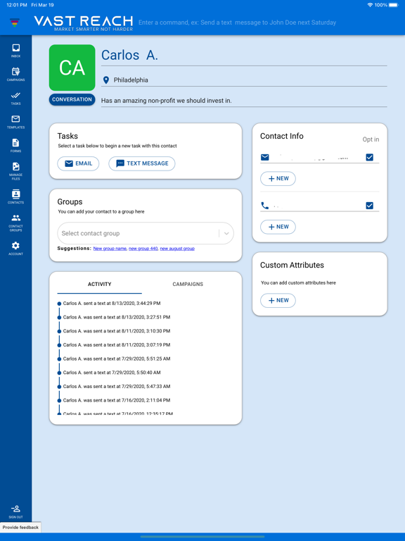 Vast Reach iPad screenshot 6 - Productivity app