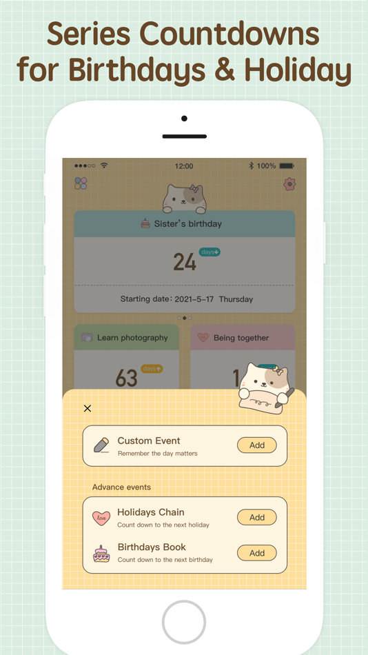 #4. Day Countdown widget (iOS) Tekijänä: LightByte Co., Ltd.