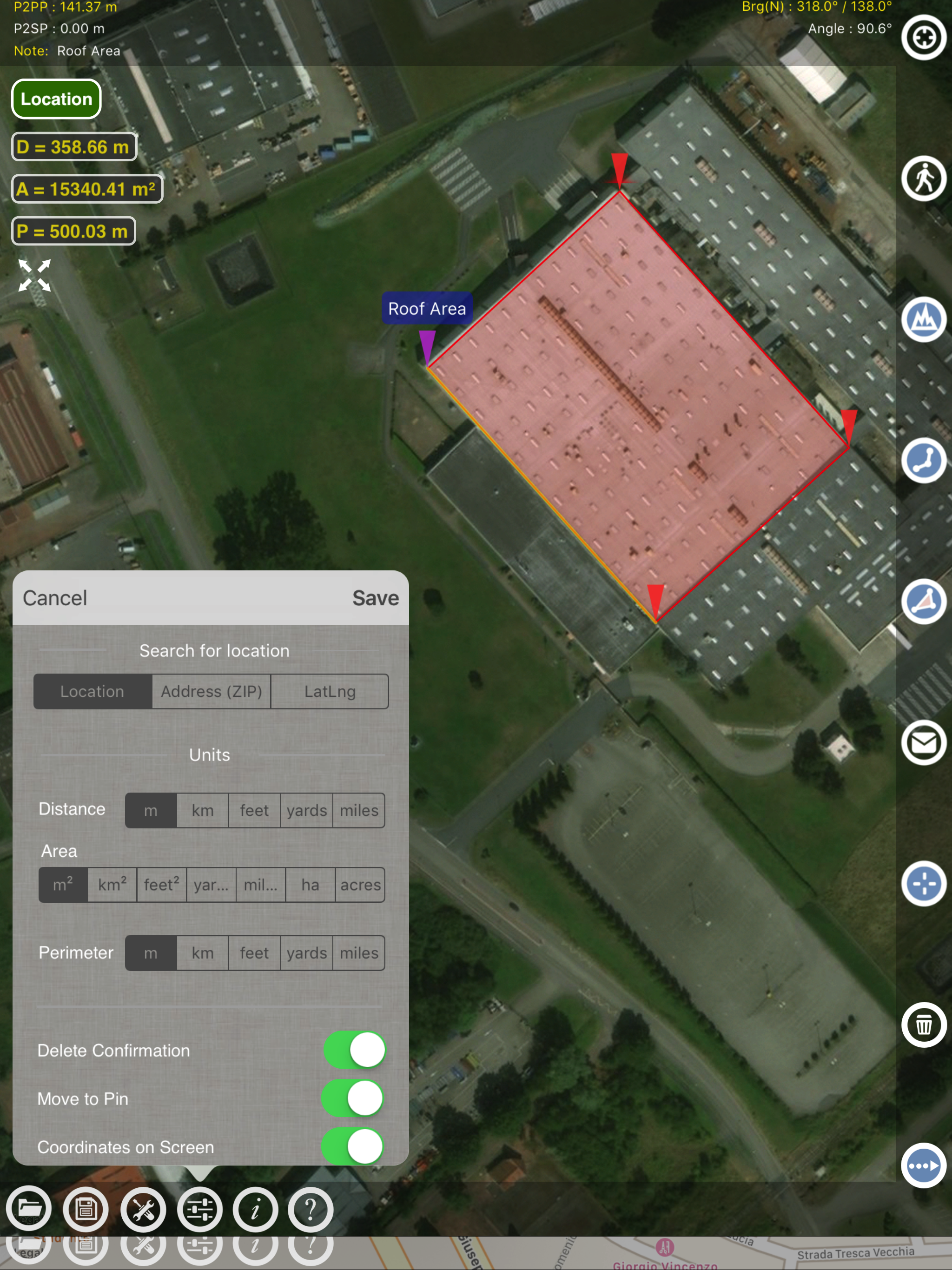 Planimeter GPS Area Measure
