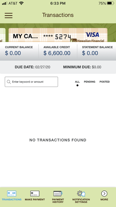 MyCard HIFICU VISA Screenshot