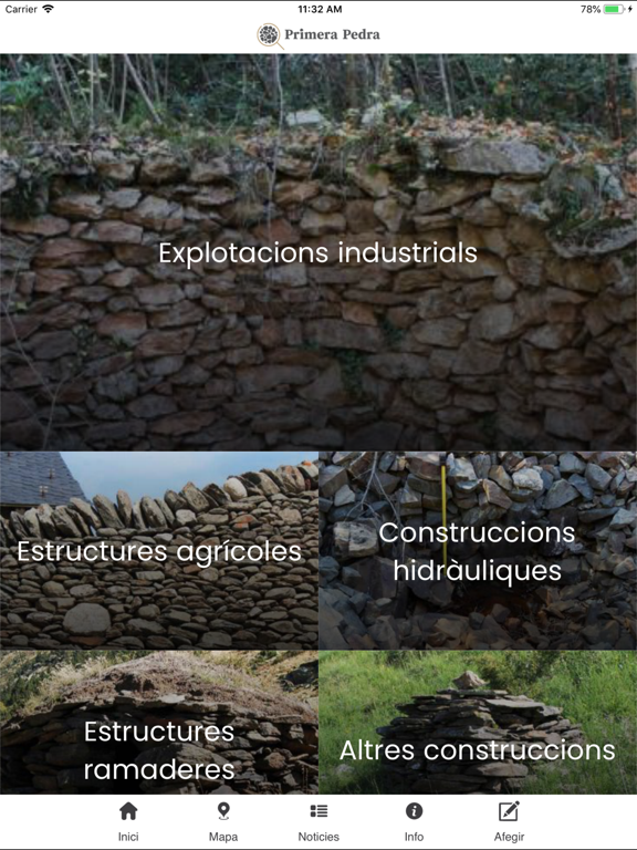 Primera Pedra app screenshot