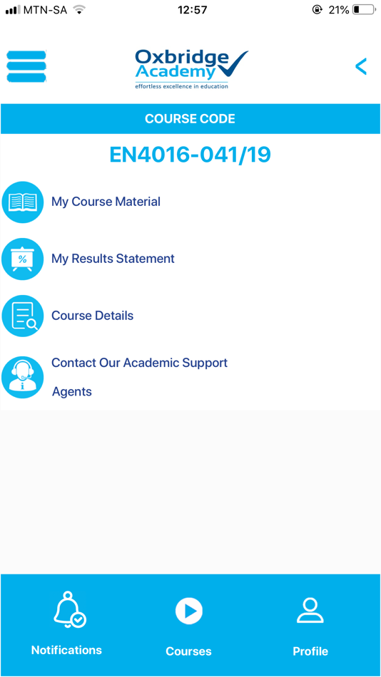 #4. Oxbridge Academy Mobile App (iOS) 由: ASD Solutions Pty Ltd
