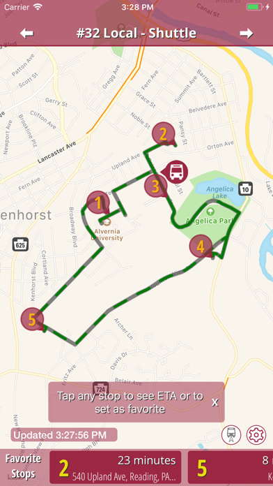 BusWhere for Alvernia Screenshot