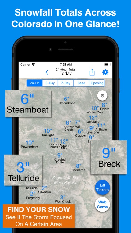 Colorado Snow Map & Webcams screenshot-6