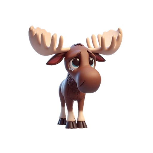 Sad Moose Stickers icon