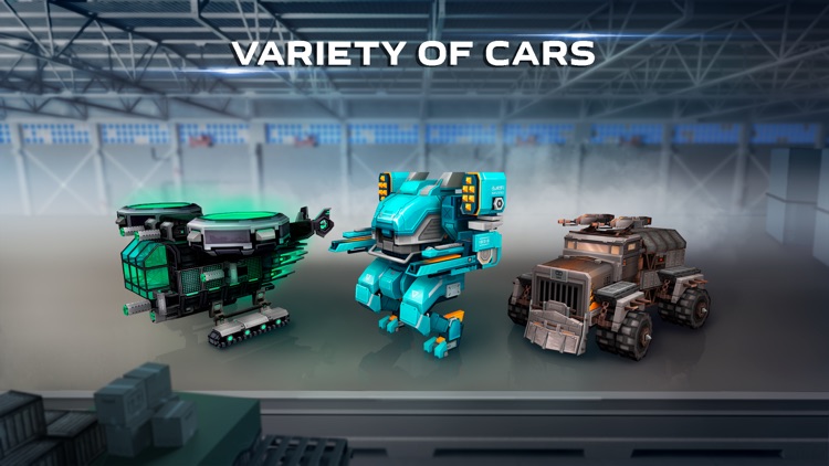Blocky Cars - tank games screenshot-3