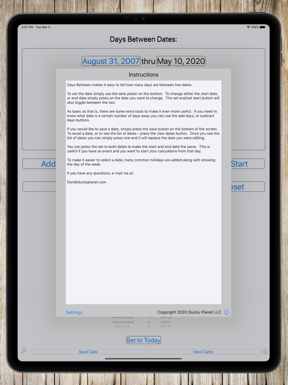 Screenshot #5 pour Between Dates Calendar Math