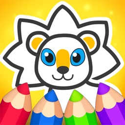 Animal coloring book for color