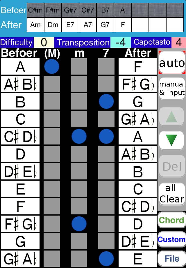 Guitar Chord Changer screenshot 2