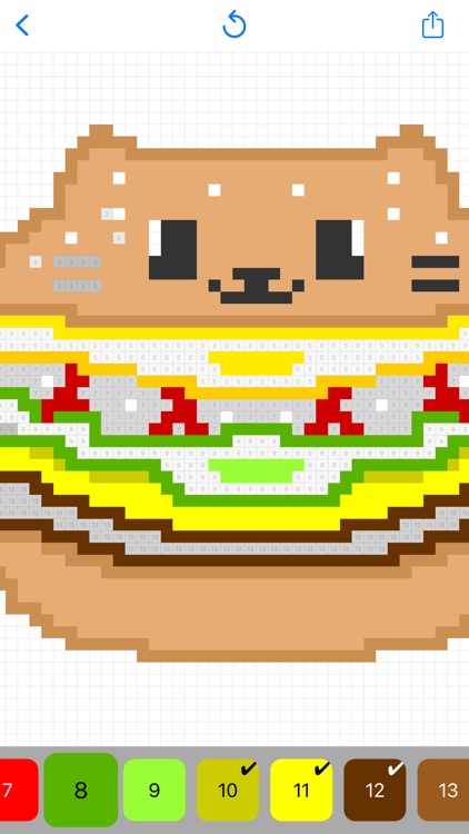 Pixel Color By Number Game