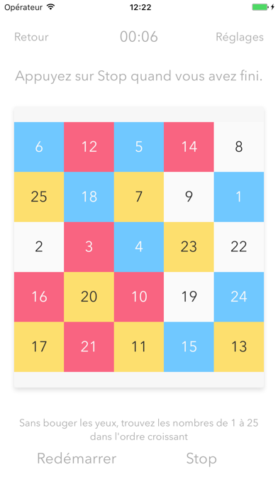 Screenshot #2 pour Table de Schulte