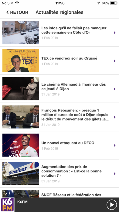 Screenshot #2 pour K6FM - VOTRE RADIO LOCALE