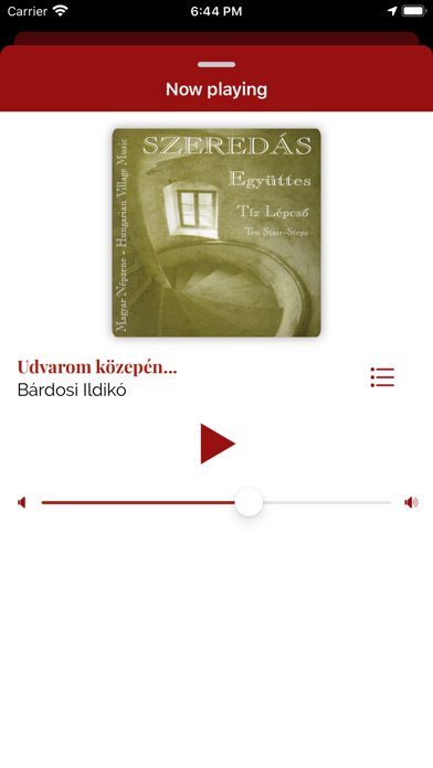 Folkrádió iPhone screenshot 4 - Music app