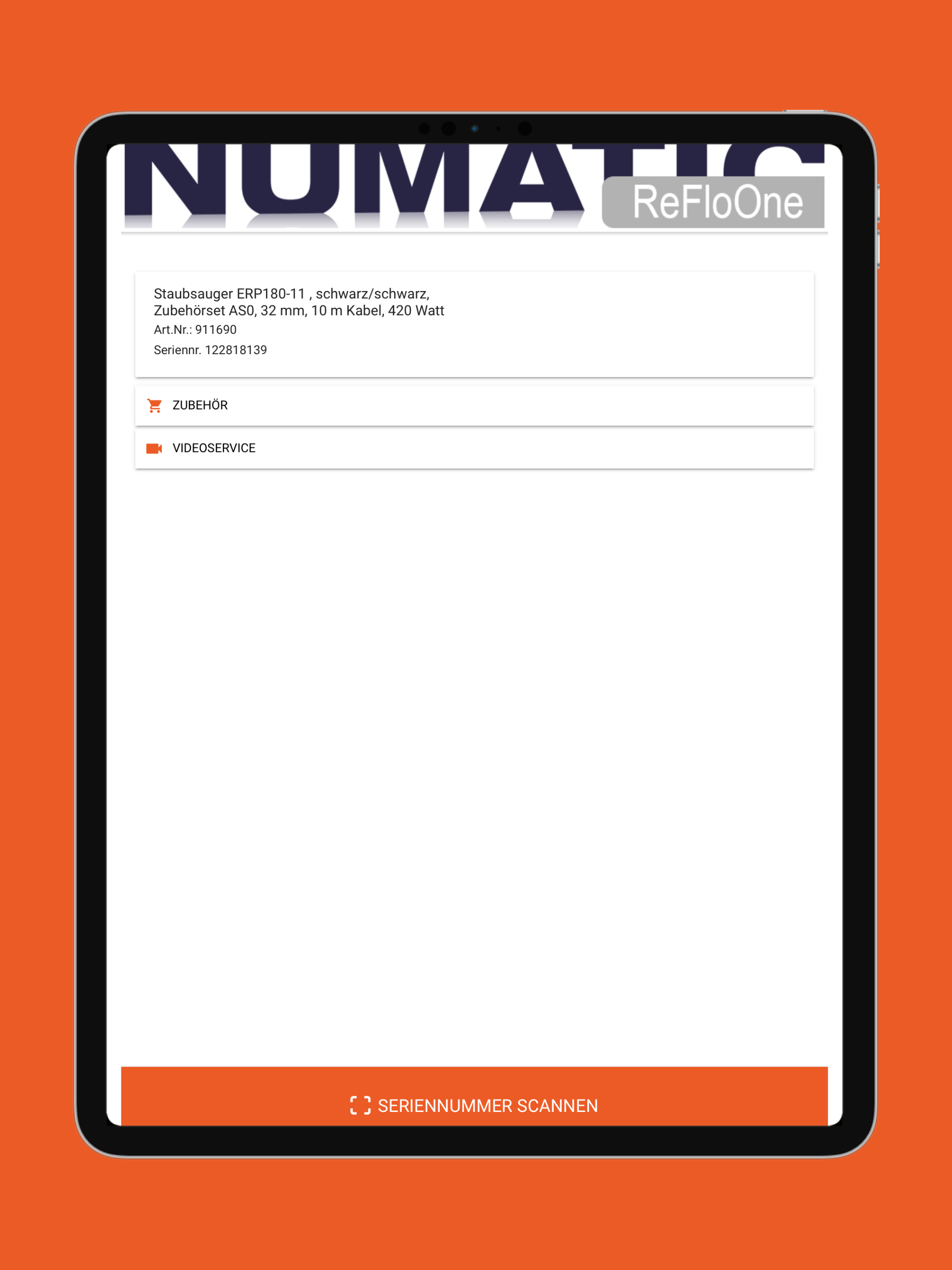 Numatic ReFloOne screenshot 5