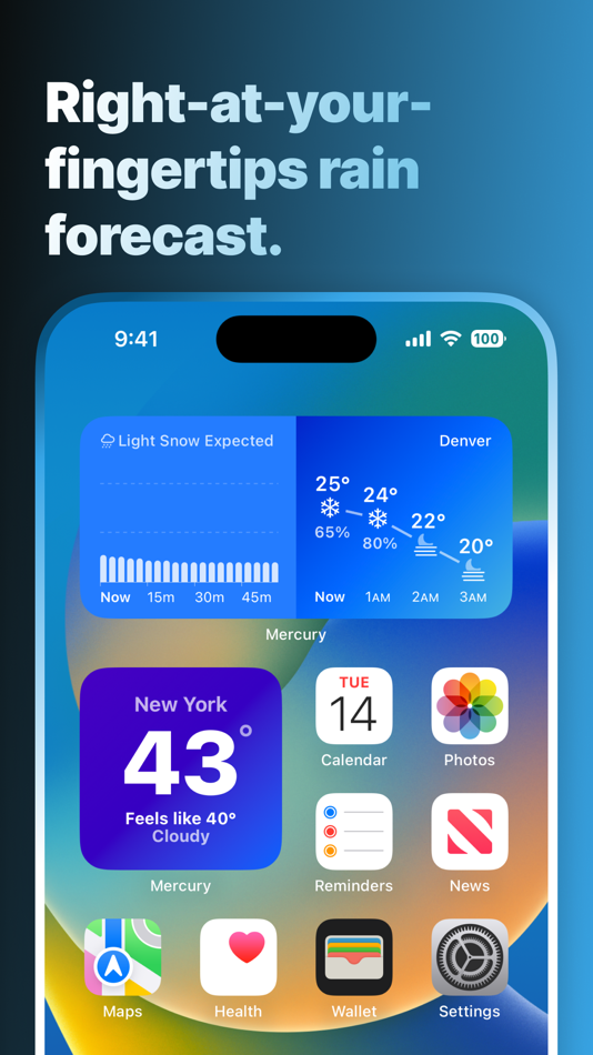 #3. Mercury Weather (macOS) 由: Triple Glazed Studios