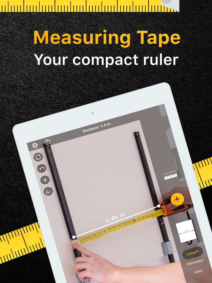#1. Level Tool・Tape Measure Арр (iOS) 由: Free Style Dev LCC