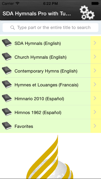 SDA Hymnals With Tunes Screenshot