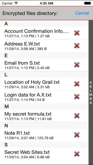 Paranoia Text Encryption Lite screenshot 4