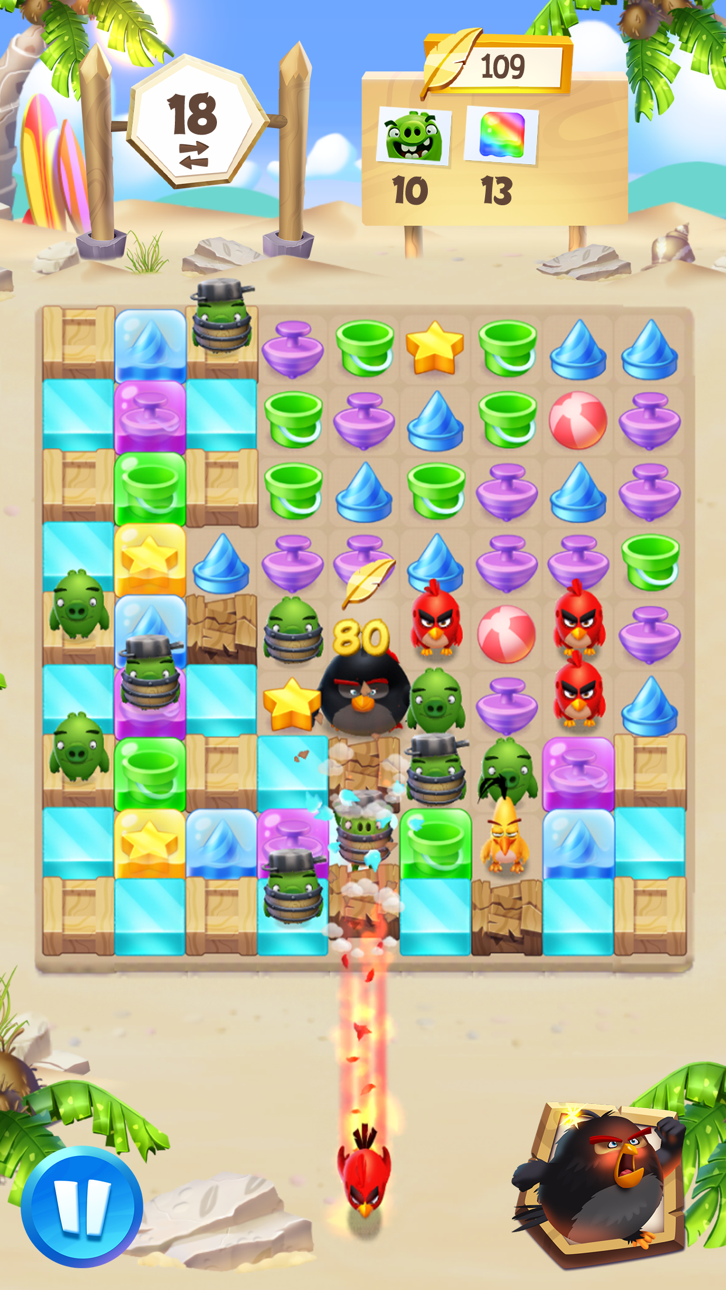Angry Birds Match 3 Hack screenshot 2 - iOS game interface