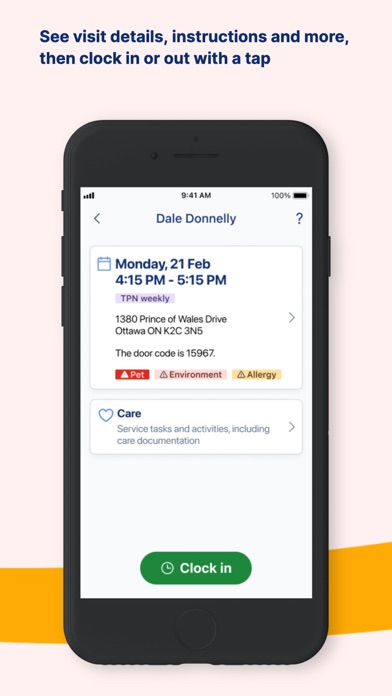 AlayaCare Screenshot