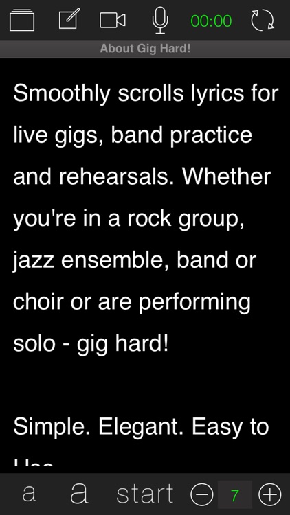Gig Hard! Autoscrolling Lyrics screenshot-4
