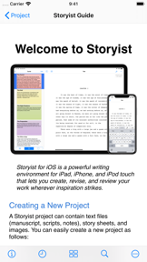 Storyist 4 screenshot