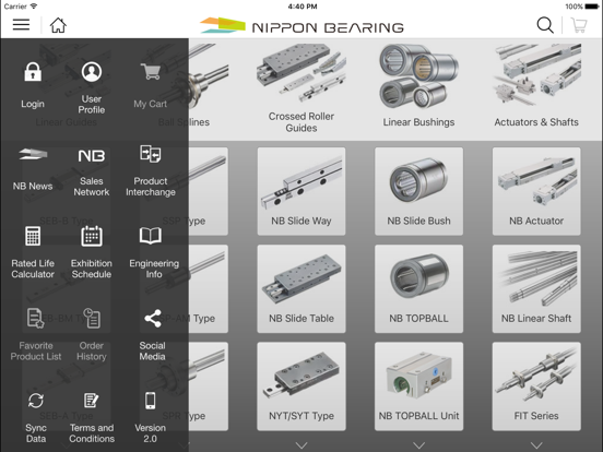 NB Linear Mobile™ iPad screenshot 1 - Business app