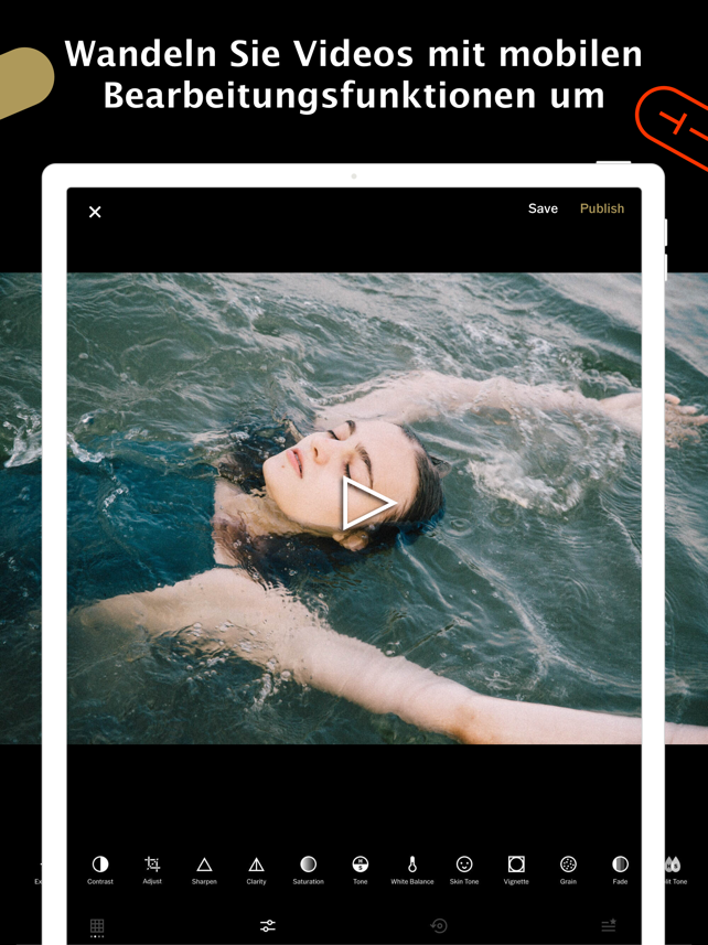 VSCO: Foto- und Video-Editor Screenshot