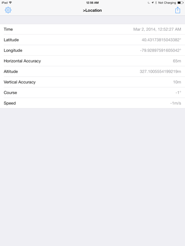 Screenshot #4 pour Core Location and GPS Info