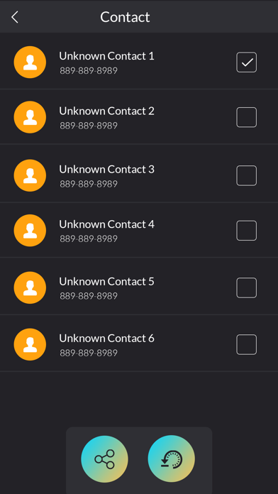 Screenshot #3 pour Contact backup & Restore Data