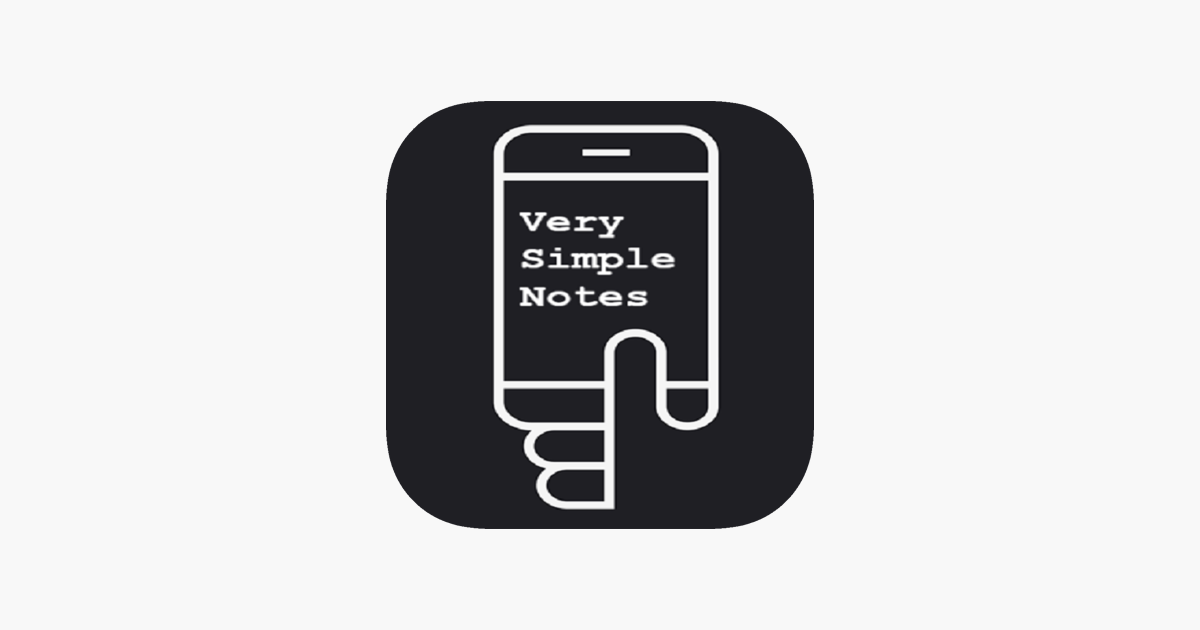  very simple notes on the app store