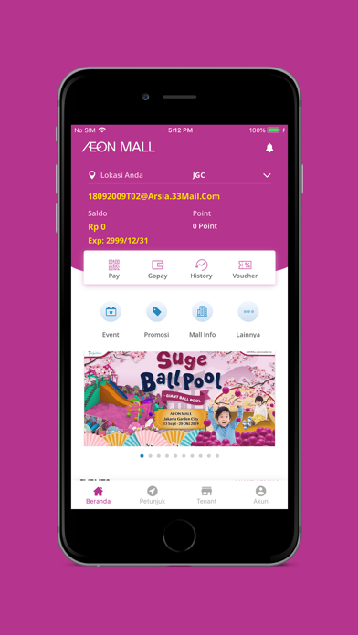 AEON MALL Indonesia iPhone screenshot 1