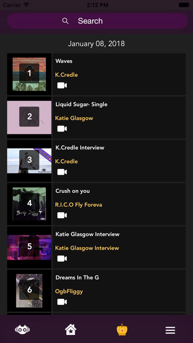 PurpleThrone iPhone screenshot 5 - Music app