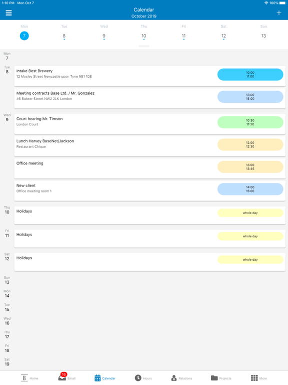 BaseNet iPad screenshot