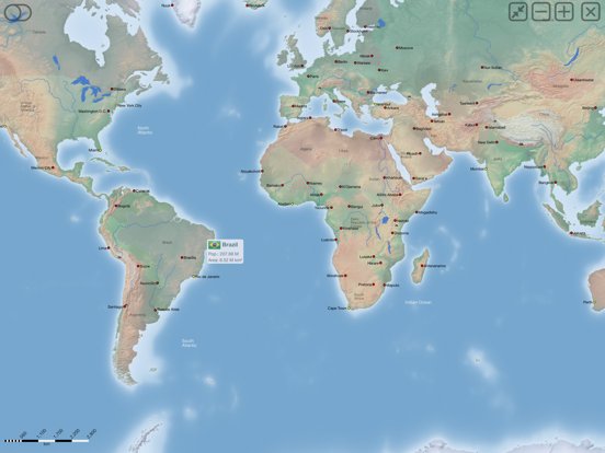 Screenshot #1 for World atlas & world map MxGeo