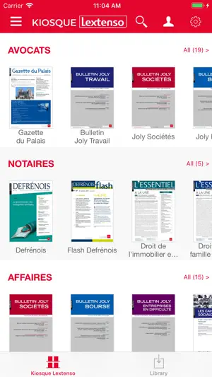 Kiosque Lextenso screenshot 1