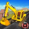 Excavator Construction Game 3d icon