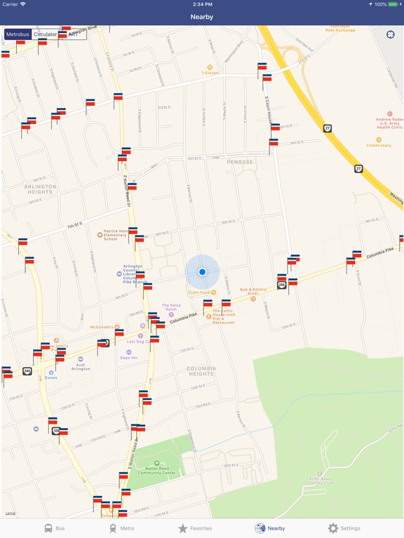 DC Metro and Bus iPad screenshot 6 - Navigation app