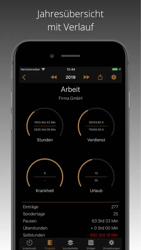 iboChron Arbeitszeiterfassung screenshot 3 of 9