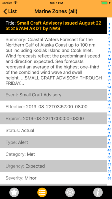 Screenshot #2 pour NOAA Alerts Weather PRO