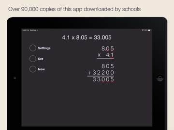 Long Multiplication iPad screenshot