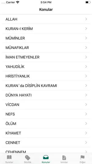 Kuran Fihristi screenshot 3